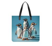 LPSADGF Colorful Bohemian Patterns Tote Bags for Women Leather Handbag Makeup Bag with Magnetic Buckle Design Casual Bag, Animals, 39x39cm