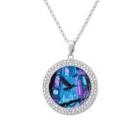 LPSADGF Diamond Necklace for Women Memorial Couple Necklace 20" Chain Alloy Giant Flying Mechanical Bird Pendant Necklace for Birthday Anniversary Jewelry Gift for Girlfriend Wife Mothe, One size