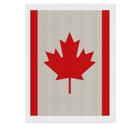 LPSADGF Diamond Painting Kits for Adults Retro Canada Flag Pattern DIY Paint by Numbers for Adults Beginner 5D Full Drill Square Diamond Dots Paintings Picture Arts Craft for Home Wall Decor 12"x16"