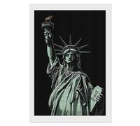 LPSADGF Diamond Painting Kits for Adults Statue of Liberty Pattern DIY Paint by Numbers for Adults Beginner 5D Full Drill Square Diamond Dots Paintings Picture Arts Craft for Home Wall Decor 8"x12"