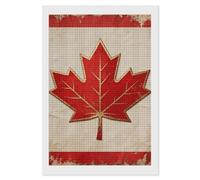LPSADGF Diamond Painting Kits for Adults Vintage Canada Flag DIY Paint by Numbers for Adults Beginner 5D Full Drill Square Diamond Dots Paintings Picture Arts Craft for Home Wall Decor 8"x12"