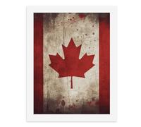 LPSADGF DIY Paint by Numbers Kit for Adults Retro Canada Flag Beginners Digital Oil Painting Kit Landscape Digital Paints by Number Easy Canvas Art Print for Home Wall Decoration 40x30cm
