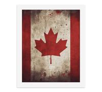 LPSADGF DIY Paint by Numbers Kit for Adults Retro Canada Flag Beginners Digital Oil Painting Kit Landscape Digital Paints by Number Easy Canvas Art Print for Home Wall Decoration 50x40cm