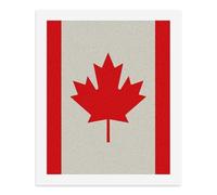 LPSADGF DIY Paint by Numbers Kit for Adults Retro Canada Flag Pattern Beginners Digital Oil Painting Kit Landscape Digital Paints by Number Easy Canvas Art Print for Home Wall Decoration 50x40cm