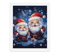 LPSADGF DIY Paint by Numbers Kit for Adults Super Cute Santa Claus Beginners Digital Oil Painting Kit Landscape Digital Paints by Number Easy Canvas Art Print for Home Wall Decoration 50x40cm