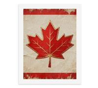LPSADGF DIY Paint by Numbers Kit for Adults Vintage Canada Flag Beginners Digital Oil Painting Kit Landscape Digital Paints by Number Easy Canvas Art Print for Home Wall Decoration 40x30cm