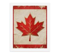 LPSADGF DIY Paint by Numbers Kit for Adults Vintage Canada Flag Beginners Digital Oil Painting Kit Landscape Digital Paints by Number Easy Canvas Art Print for Home Wall Decoration 50x40cm