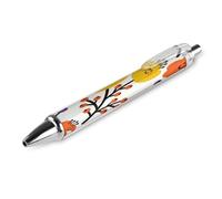 LPSADGF Flower Branch Pattern Cute Ballpoint Pens 1 PCS Retractable Smooth Writing Pens with Quick-Drying Ink, Comfort Grip Office Black Pens for Everyday Use, Bulk Office Supplies for Professionals