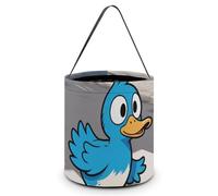 LPSADGF Funny Duck Halloween Tote Bags for Trick Or Treating - Large Capacity Candy Buckets with Handles