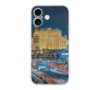 LPSADGF Las Vegas Night View for iPhone 17 Case Slim Shockproof Protection with Stylish Design Cute TPU Phone Cover for Women Men Transparent