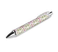 LPSADGF Lime Green Pattern Ballpoint Pens 1 PCS Retractable Smooth Writing Pens with Quick-Drying Ink, Comfort Grip Office Black Pens for Everyday Use, Bulk Office Supplies for Professionals
