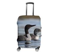 LPSADGF Loon Birds Luggage Cover Protector - Travel Suitcase Sleeve with Dual-Sided Prints, Universal Fit 18-32 Inch, Washable Anti-Scratch Travel Baggage Cover, white, XL, Colorful