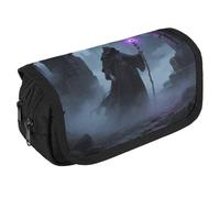 LPSADGF Magician in Castle Ruins Large Pencil Case High Capacity Pencil Pouch Aesthetic Holder Box Storage Bag Desk Organizer Marker Pouch Pen for Supplies Makeup Bag & Daily Use