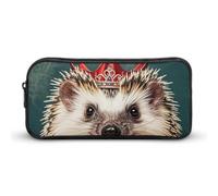 LPSADGF Small Crown Pencil Pouch Large Capacity Pencil Case - Multi-Use Zippered Pen Organizer, Portable Makeup Bag & Travel Pouch for Office Stationery (8.7x4.7)