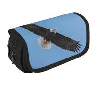LPSADGF Soaring Eagle Large Pencil Case High Capacity Pencil Pouch Aesthetic Holder Box Storage Bag Desk Organizer Marker Pouch Pen for Supplies Makeup Bag & Daily Use