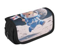 LPSADGF Space - Suit Hamster Large Pencil Case High Capacity Pencil Pouch Aesthetic Holder Box Storage Bag Desk Organizer Marker Pouch Pen for Supplies Makeup Bag & Daily Use