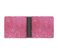 LPSADGF The Witch of Darkness Men's Wallet Leather Money Clip Slim Passcase With 6 Card Slots, 2 Hidden Pockets, Sparkling Glitter, One Size, Modern