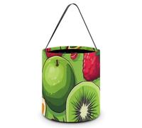 LPSADGF Various Fruits Halloween Tote Bags for Trick Or Treating - Large Capacity Candy Buckets with Handles