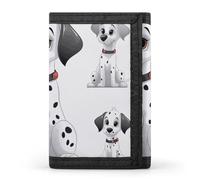 LPSADGF Wallet for Men - Slim Trifold Wallet, Mother Bear And Her Money Clip, Coin Purse with 8 Credit Card Holder, Cute Dalmatian, One Size, Modern