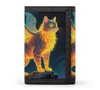 LPSADGF Wallet for Men - Slim Trifold Wallet, Pensive Woman Money Clip, Coin Purse with 8 Credit Card Holder, Strange Creature, One Size, Modern