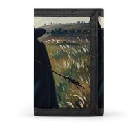 LPSADGF Wallet for Men - Slim Trifold Wallet, Running Track Sunset Money Clip, Coin Purse with 8 Credit Card Holder, The Witch of darkness, One Size, Modern