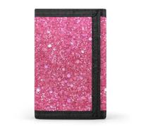 LPSADGF Wallet for Men - Slim Trifold Wallet, Snow Leopard Money Clip, Coin Purse with 8 Credit Card Holder, Sparkling Pink Glitter, One Size, Modern