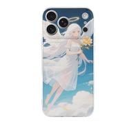 LPSADGF White - Haired Angel for iPhone 17 Case Slim Shockproof Protection with Stylish Design Cute TPU Phone Cover for Women Men