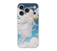 LPSADGF White - Haired Angel for iPhone 17 Case Slim Shockproof Protection with Stylish Design Cute TPU Phone Cover for Women Men