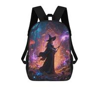 LPSADGF Witch in The Mysterious Forest Laptop Backpack Hiking Travel Daypack 17 Inch Casual Computer Bag for Men & Women