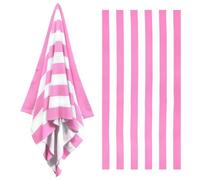 Lpsdssre Beach Towels, Large Quick Dry Beach Towel, Stripe Pool Bath Swim Towel, Lightweight And Thin, Compact Fold, 70x140cm, For Camping Bath Yoga Travel Summer Picnic Outdoor Pool