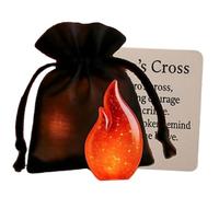 Lpsdssre Ghost Hug Card,Ghost Fire Shape Comforting Keepsake Card - Motivational Souvenir Halloween for Travel Work Meetings Waiting Rooms Home Holiday Greetings Team Incentives Students Graduates