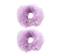 Lpsdssre Plush Colorful Hair Scrunchies, Faux Elastic Hair Ties, Bobbles Ponytail Holder Accessories for Women Girls ()