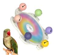 Lpsdssre Toys for Birds - Bird Cage Spinner Wheel Toy - Funny Entertainment Companion Interactive Chewing Puzzle for Pet Animals Conure Lovebird Lorikeets Cockatiel