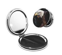 LPSRTWE an Eagle Compact Vanity Makeup Mirror for Men Women,Travel Cosmetic Mirrors Portable 1X/2X Magnifying Folding Makeup Mirror,Handheld Beauty Mirror for Pocket Purse