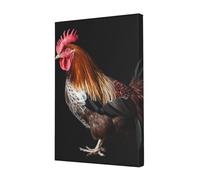 LPSRTWE Canvas Prints Animal Cockerel Wall Art HD Print Poster Wall Hanging for Bedroom Picture Paintings for Office Artwork Canvas Pictures for Living Room Art Wall Decor 12x18in