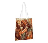 LPSRTWE Canvas Tote Bag Heavy Duty Handbags Reusable Grocery Shopping Bags Africa Ethnic Pottery Gift Bags for Women