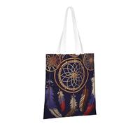 LPSRTWE Canvas Tote Bag Heavy Duty Handbags Reusable Grocery Shopping Bags American Dream Catcher Gift Bags for Women
