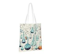 LPSRTWE Canvas Tote Bag Heavy Duty Handbags Reusable Grocery Shopping Bags Chemistry Print Gift Bags for Women