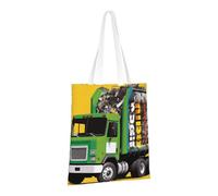 LPSRTWE Canvas Tote Bag Heavy Duty Handbags Reusable Grocery Shopping Bags I Love Garbage Trucks Gift Bags for Women