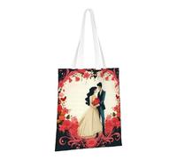LPSRTWE Canvas Tote Bag Heavy Duty Handbags Reusable Grocery Shopping Bags Just married Gift Bags for Women