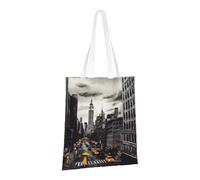 LPSRTWE Canvas Tote Bag Heavy Duty Handbags Reusable Grocery Shopping Bags Love from New York Gift Bags for Women