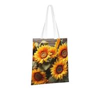 LPSRTWE Canvas Tote Bag Heavy Duty Handbags Reusable Grocery Shopping Bags Plants Theme Sunflower Gift Bags for Women