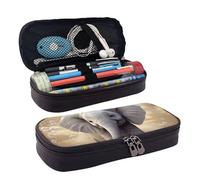 LPSRTWE Cute Elephant Play Pencil Case Large Capacity Pen Pouch Leather Zipper Pencil Box Holder Portable Pen Bag for Women Men