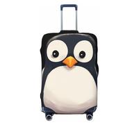 LPSRTWE Travel Luggage Cover Anti-Scratch Suitcase Cover Protector Elastic Thicken Luggage Protector Washable Baggage Covers Cute Penguin Suitcase Sleeve Fit 18-32 Inch Luggage, Black, S