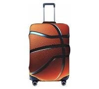 LPSRTWE Travel Luggage Cover Anti-Scratch Suitcase Cover Protector Elastic Thicken Luggage Protector Washable Baggage Covers 3D Basketball Suitcase Sleeve Fit 18-32 Inch Luggage, Black, XL