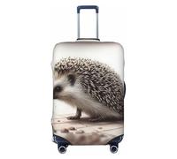 LPSRTWE Travel Luggage Cover Anti-Scratch Suitcase Cover Protector Elastic Thicken Luggage Protector Washable Baggage Covers Hedgehog Suitcase Sleeve Fit 18-32 Inch Luggage, Black, M