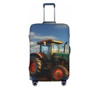 LPSRTWE Travel Luggage Cover Anti-Scratch Suitcase Cover Protector Elastic Thicken Luggage Protector Washable Baggage Covers Fantasy Farm Tractor Suitcase Sleeve Fit 18-32 Inch Luggage, Black, M