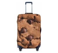 LPSRTWE Travel Luggage Cover Anti-Scratch Suitcase Cover Protector Elastic Thicken Luggage Protector Washable Baggage Covers Chocolate Suitcase Sleeve Fit 18-32 Inch Luggage, Black, XL