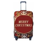 LPSRTWE Travel Luggage Cover Anti-Scratch Suitcase Cover Protector Elastic Thicken Luggage Protector Washable Baggage Covers Merry Christmas too Suitcase Sleeve Fit 18-32 Inch Luggage, Black, XL