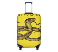 LPSRTWE Travel Luggage Cover Anti-Scratch Suitcase Cover Protector Elastic Thicken Luggage Protector Washable Baggage Covers Dont tread on me Suitcase Sleeve Fit 18-32 Inch Luggage, Black, L